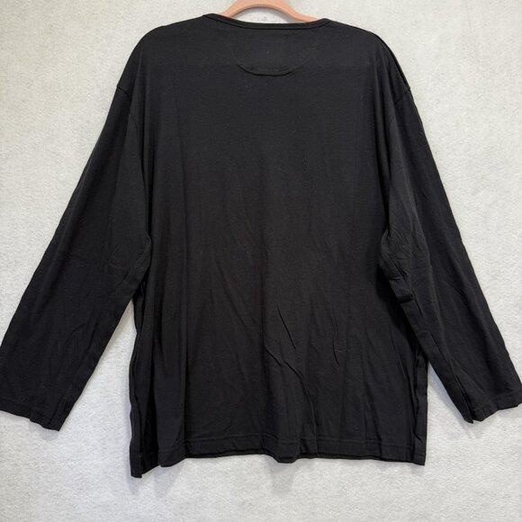 MAI Shirt Mens XL Black Long Sleeve Adaptive Side Snap Crewneck Pocket Tee Soft - Picture 14 of 15